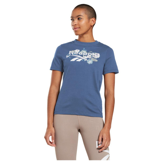 Reebok Γυναικεία κοντομάνικη μπλούζα RI Floral Tee Reebok Γυναικεία κοντομάνικη μπλούζα RI Floral Tee